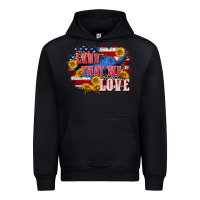 Black Land that we love 4th of july Urban Hoodie - CowGirlArtShop