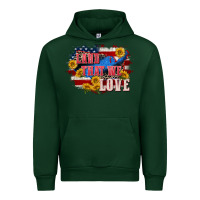 Forest Green Land that we love 4th of july Urban Hoodie - CowGirlArtShop