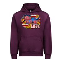 Mauve Wine Land that we love 4th of july Urban Hoodie - CowGirlArtShop