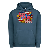 Pigment Midnight Navy Land that we love 4th of july Urban Hoodie - CowGirlArtShop