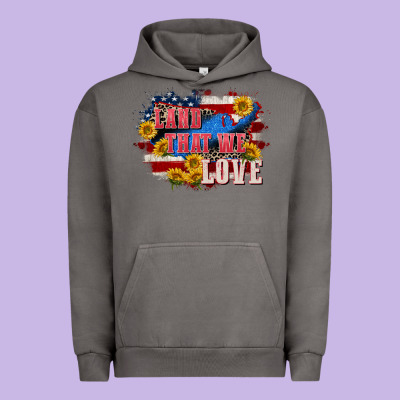 Land That We Love 4th Of July Urban Hoodie Designed By Cowgirlartshop