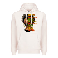 Pale Pink juneteenth 1885 because my ancestors weren't free in 1776 black woman Premium Hoodie - HRA Design Shop