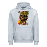 Heather Grey afro queen juneteenth Urban Hoodie - HRA Design Shop
