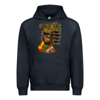 Navy afro queen juneteenth Urban Hoodie - HRA Design Shop