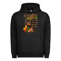 Pigment Black afro queen juneteenth Urban Hoodie - HRA Design Shop