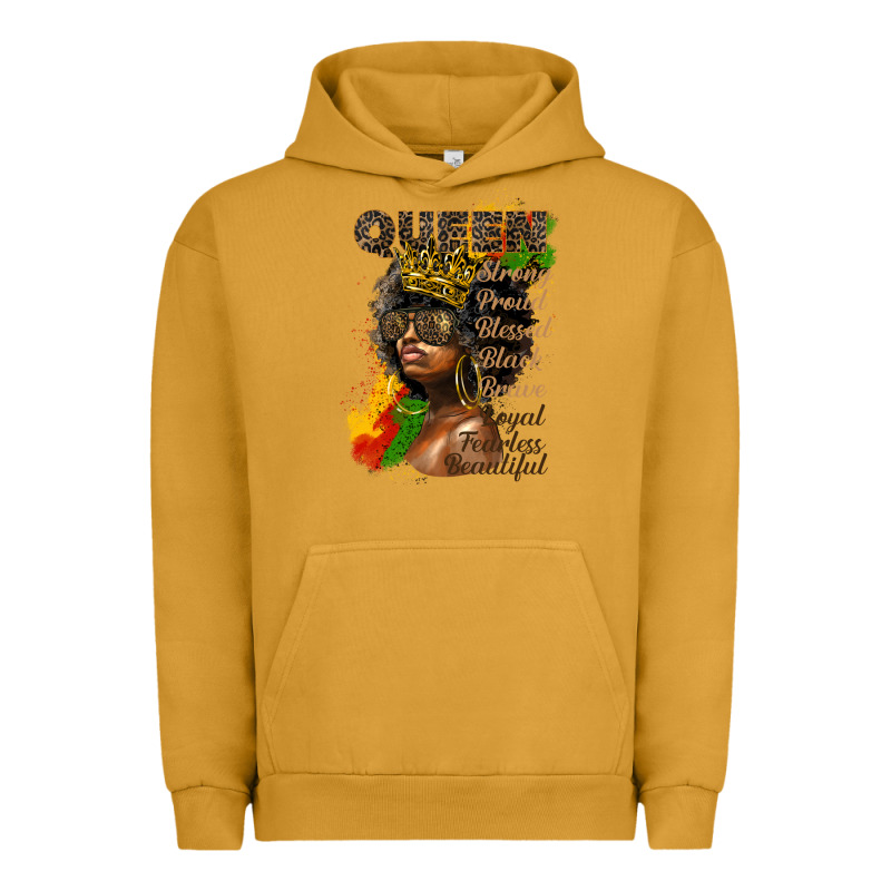 Afro Queen Juneteenth Urban Hoodie by HRA Design Shop | Teevron