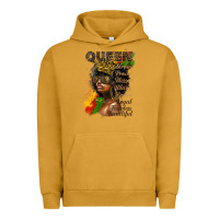 Pigment Peanut Butter afro queen juneteenth Urban Hoodie - HRA Design Shop