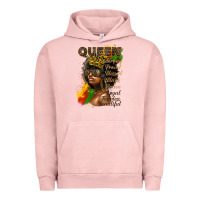 Pigment Salmon afro queen juneteenth Urban Hoodie - HRA Design Shop