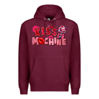 Burgundy kiss machine Premium Hoodie - FaDigitalArtStudio
