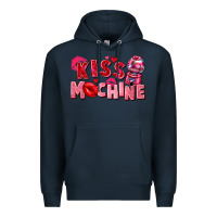 Navy kiss machine Premium Hoodie - FaDigitalArtStudio