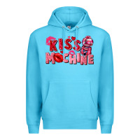 Ocean Blue kiss machine Premium Hoodie - FaDigitalArtStudio