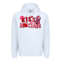 White kiss machine Premium Hoodie - FaDigitalArtStudio