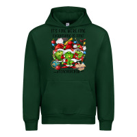 Forest Green it's fine we're fine everythıng is fine! Urban Hoodie - FaDigitalArtStudio