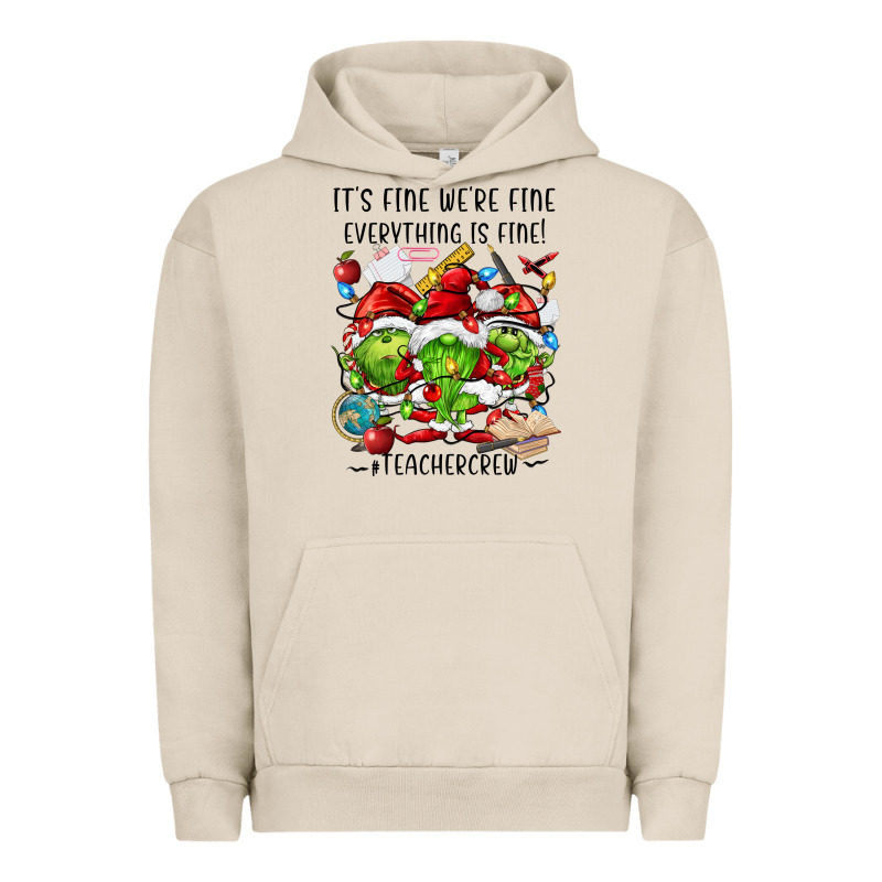 It's Fine We're Fine Everythıng Is Fine! Urban Hoodie by FaDigitalArtStudio | Teevron