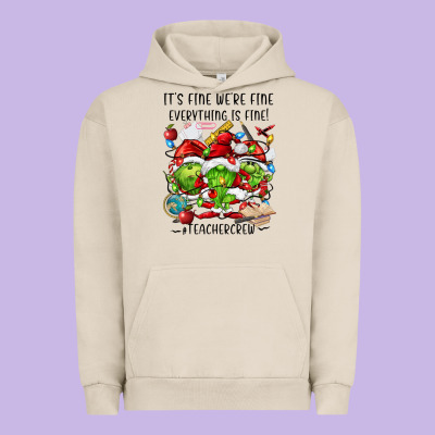 It's Fine We're Fine Everythıng Is Fine! Urban Hoodie Designed By Fadigitalartstudio