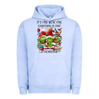 Pigment Grape Ice it's fine we're fine everythıng is fine! Urban Hoodie - FaDigitalArtStudio