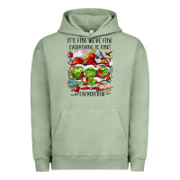 Pigment Oil Green it's fine we're fine everythıng is fine! Urban Hoodie - FaDigitalArtStudio