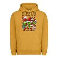 Pigment Peanut Butter it's fine we're fine everythıng is fine! Urban Hoodie - FaDigitalArtStudio