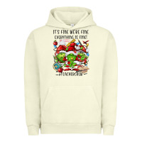 Pigment Pistachio it's fine we're fine everythıng is fine! Urban Hoodie - FaDigitalArtStudio