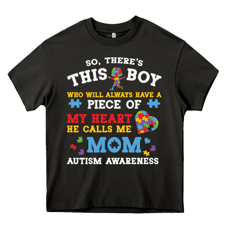 Lil Autism Mom Heavy Core Tee by CowhideDigitalArt | Teevron