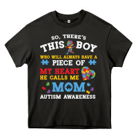 Asphalt LIL Autism Mom Heavy Core Tee - CowhideDigitalArt