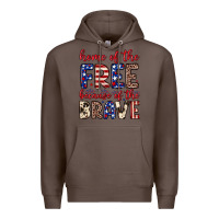 Coffee Home of the free because of the brave Premium Hoodie - Neo Western