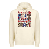 Sandshell Home of the free because of the brave Premium Hoodie - Neo Western