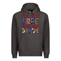 Smoke Home of the free because of the brave Premium Hoodie - Neo Western