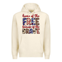 Tofu Home of the free because of the brave Premium Hoodie - Neo Western
