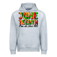 Heather Grey juneteenth free ish since 1865 Urban Hoodie - HRA Design Shop
