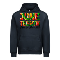 Navy juneteenth free ish since 1865 Urban Hoodie - HRA Design Shop