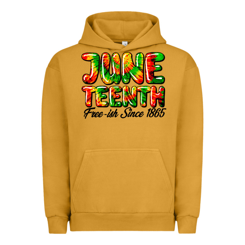 Juneteenth Free Ish Since 1865 Urban Hoodie by HRA Design Shop | Teevron