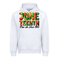 White juneteenth free ish since 1865 Urban Hoodie - HRA Design Shop