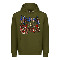 Army Green Honor the brave Premium Hoodie - Neo Western