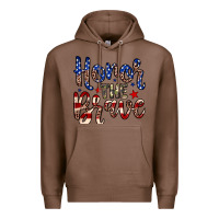Chestnut Honor the brave Premium Hoodie - Neo Western