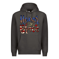 Smoke Honor the brave Premium Hoodie - Neo Western