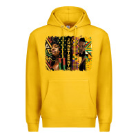 Lemon juneteenth brush stroke Premium Hoodie - HRA Design Shop
