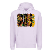 Lilac juneteenth brush stroke Premium Hoodie - HRA Design Shop