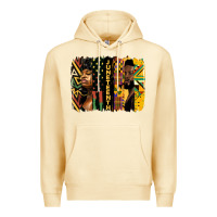 Pina Colada juneteenth brush stroke Premium Hoodie - HRA Design Shop