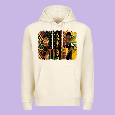 Juneteenth Brush Stroke Premium Hoodie Designed By Hra Design Shop