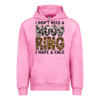 Fuchsia Pink i dont need a mood ring i have a face Urban Hoodie - CowhideDigitalArt