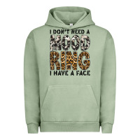 Pigment Oil Green i dont need a mood ring i have a face Urban Hoodie - CowhideDigitalArt