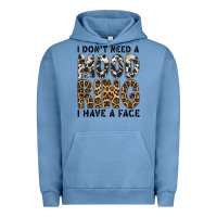 Pigment Pebble Blue i dont need a mood ring i have a face Urban Hoodie - CowhideDigitalArt