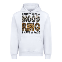 White i dont need a mood ring i have a face Urban Hoodie - CowhideDigitalArt