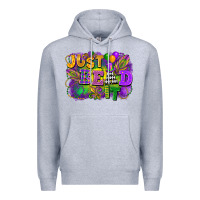Heather Grey just bead it Premium Hoodie - FaDigitalArtStudio