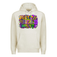Oatmeal Heather just bead it Premium Hoodie - FaDigitalArtStudio