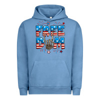 Pigment Pebble Blue Freedom rock hand Urban Hoodie - Neo Western