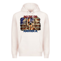 Pale Pink Made in America 4th of july Premium Hoodie - CowGirlArtShop