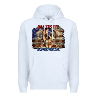 White Made in America 4th of july Premium Hoodie - CowGirlArtShop