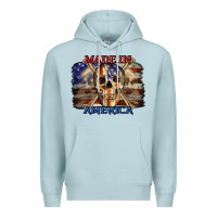 Blue Mist Made in America 4th of july Premium Hoodie - CowGirlArtShop